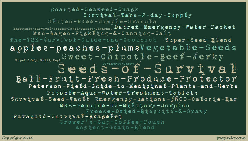 Seeds of Survival word cloud